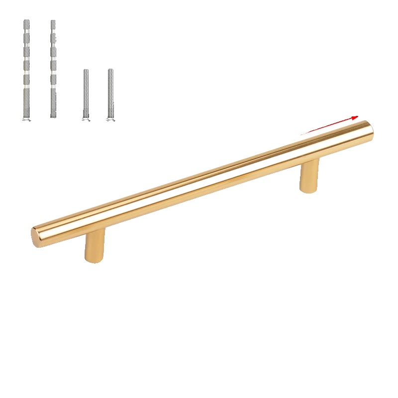 Möbelgriff & -knopf, Edelstahl, Vielseitige Verwendung, 20 Stück Gold 128mm