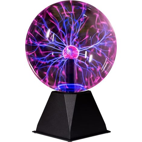 18 Cm Große Plasmakugeln, Plasmalampen/-lichter, Elektrische Nebelkugeln Mit Blitzeffekt, Berührungs- Und Geräuschempfindlich, Für Partys, Zuhause, Dekoration, Festliche Geschenke Und Mehr