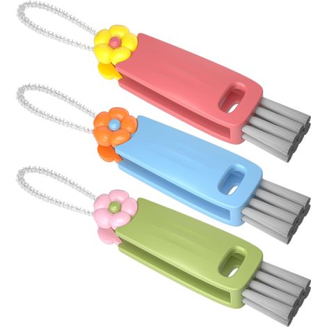3-in-1 Bürstenset Für Becherdeckel, Multifunktionsbürste Zur Reinigung Von Babyflaschen, Fugenreiniger Für Becherdeckel, Bürste Für Die Küche (mehrfarbig)