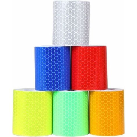 6er-pack Reflektierende Warnklebebänder, Hochleistungs-klebeband – 50 Mm X 3 M, Ideal Zur Kennzeichnung Von Gefahrenbereichen, Von Debuns