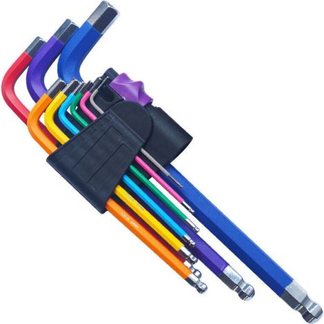9-teiliger Torx-steckschlüsselsatz, Farbcodierte 1,5–10 Mm Innensechskantschlüssel, Von Debuns