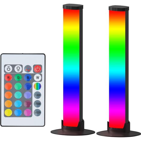 Rgb-led-lichtleiste Mit Musiksynchronisation – 16 Millionen Farben, Fernbedienung – Ambientebeleuchtung Für Spiele Und Fernseher (mehrfarbig)
