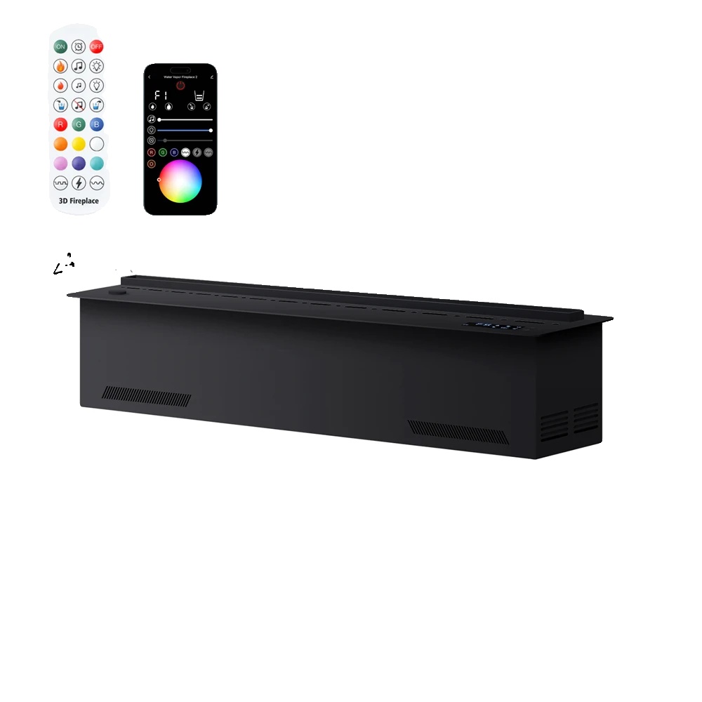 Kamin, Led-flammeneffekt, Für Den Innenbereich, 800mm 31.50in-a, App Windschutz