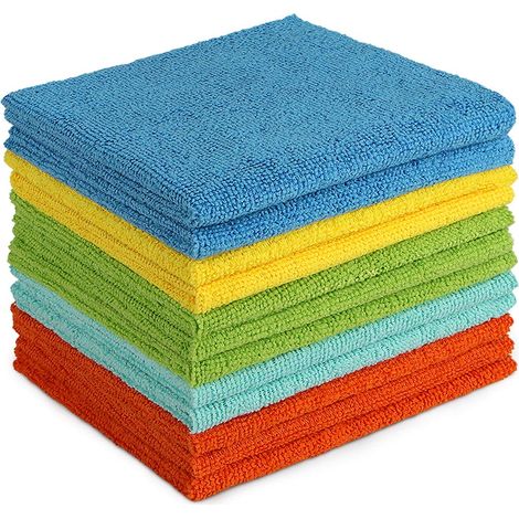 Set Mit 12 Mikrofaser-reinigungspads Der Marke Home Sweeter, Ultra-saugfähig, Fusselfrei, Für Haushalt, Küche, Auto, Gläser Und Töpfe, 30 X 30 Cm