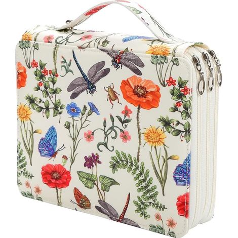 Tragbarer Und Farbenfroher Stiftehalter Mit 120 Fächern – Bedrucktes Design – Geeignet Für Aquarellstifte – Stiftehalter Für Künstler