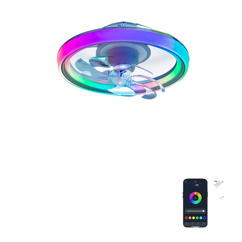 Deckenventilator, Smarte Steuerung, Rgb-beleuchtung, Deckenventilatorlicht