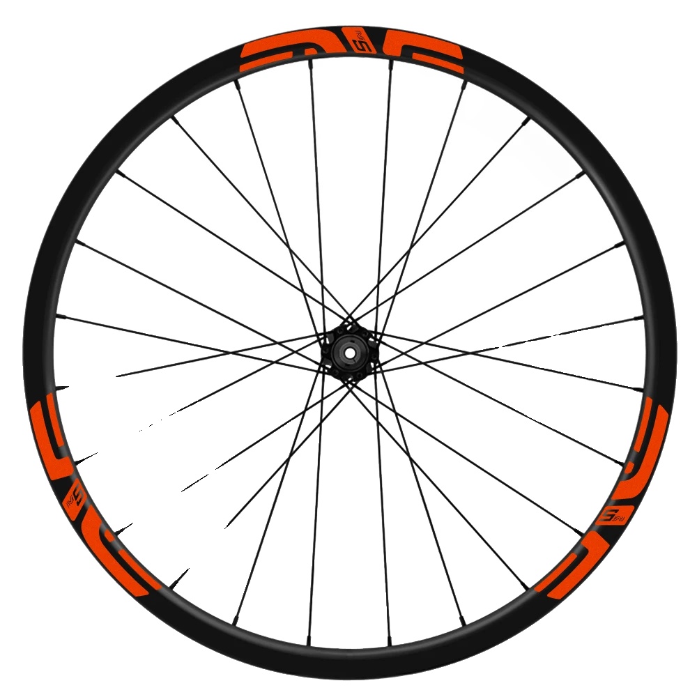 Aufkleber, Langlebiges Vinyl, Komplettes Fahrradreifen-kit, Orange Fluor