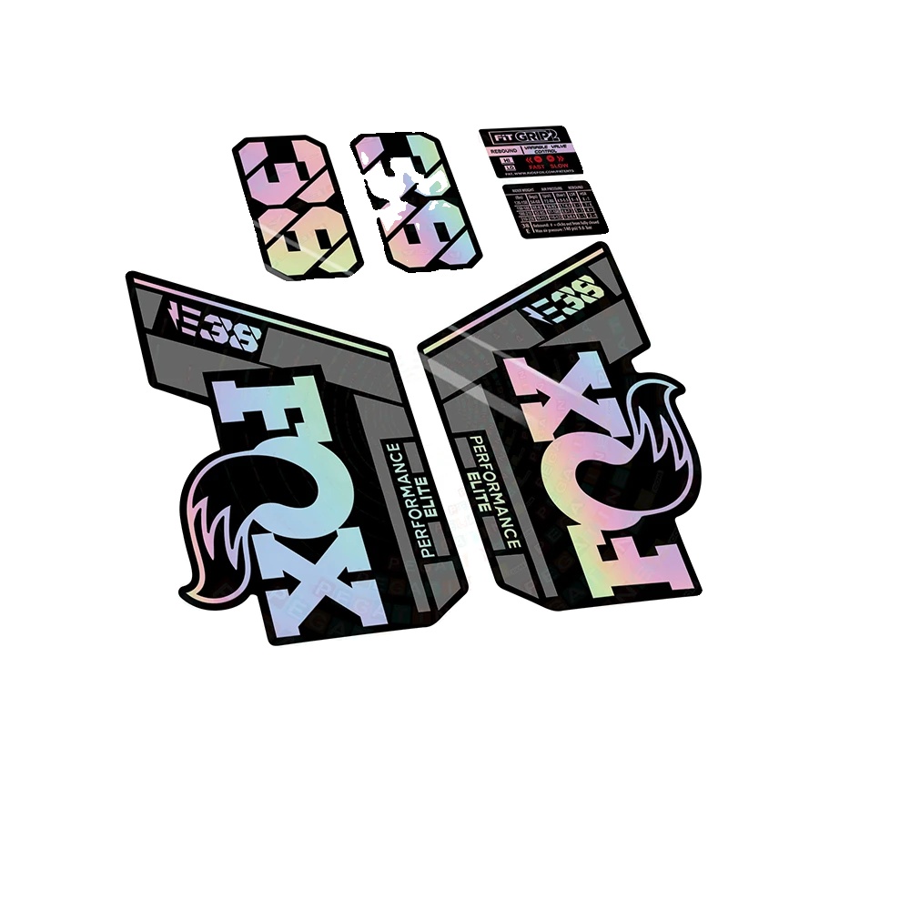 Aufkleber, Langlebiges Vinyl, Anpassbare Designs, Regenbogen Holographisch