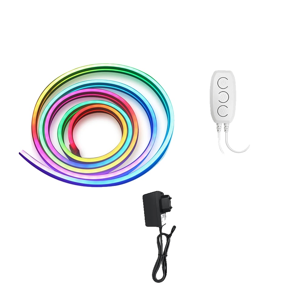 Neon Streifenlicht, Rgbic Farbsteuerung, Flexibles Design, Rgbic-5m-12v-bt