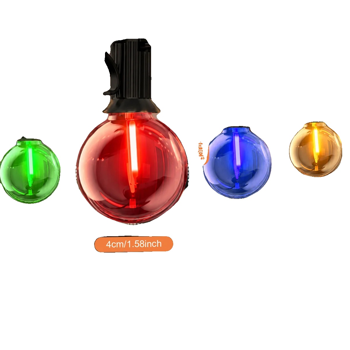 Außenlichterkette, Ip44 Wetterfest, 8 Lichtmodi, 30m 50lampen, 220v-240v Eu Stecker