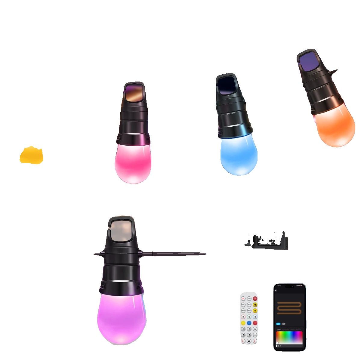 Led-lichterkette, Musik-synchronisation, App- Und Fernbedienung, 30m 40lampen