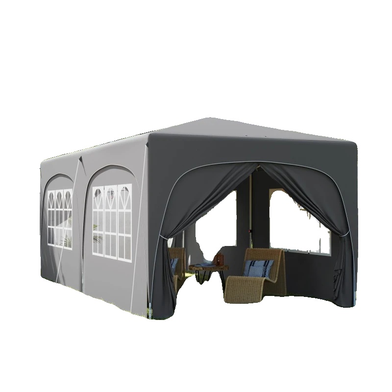 Faltzelt, Upf50+ Oxford-gewebe, 597l X 300b X 270h Cm, Geeignet Für 12-18 Personen, Uv-schutz 98%, Höhenverstellbar