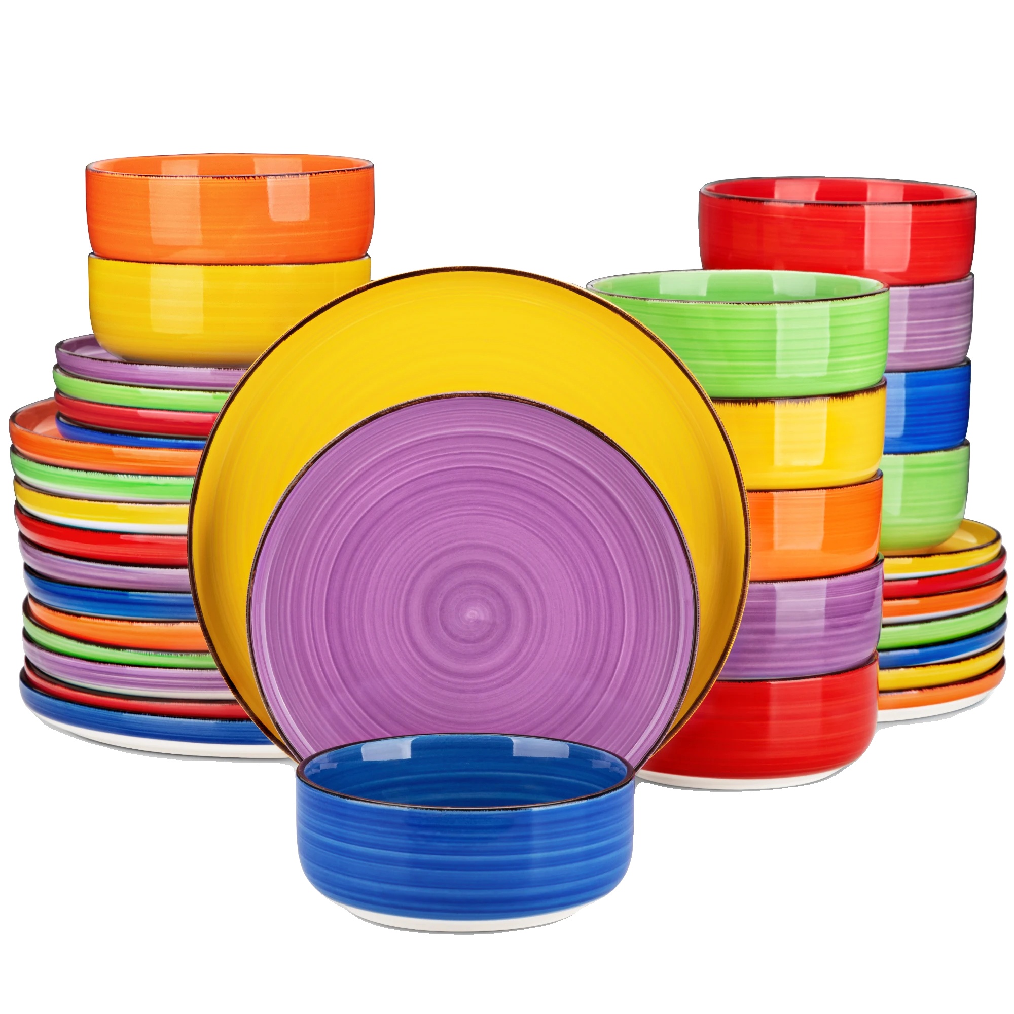Keramikteller-set, Elegantes Design, Komplettes Service Für Mehrere Personen, 36 Teile