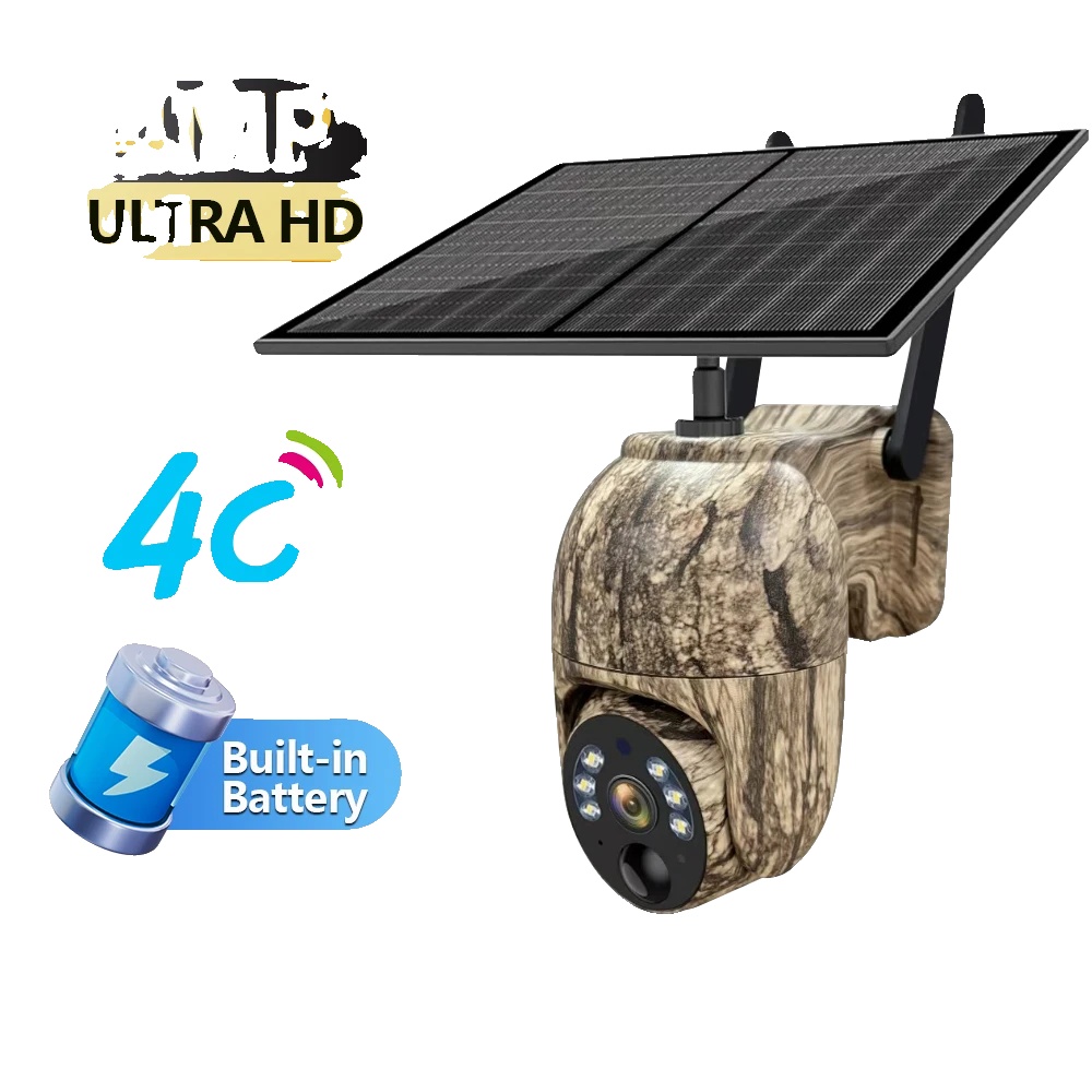 Sicherheitskamera, Solarbetrieben, 4g-konnektivität, 4g-keine Speicherkarte, Eu-stecker-d