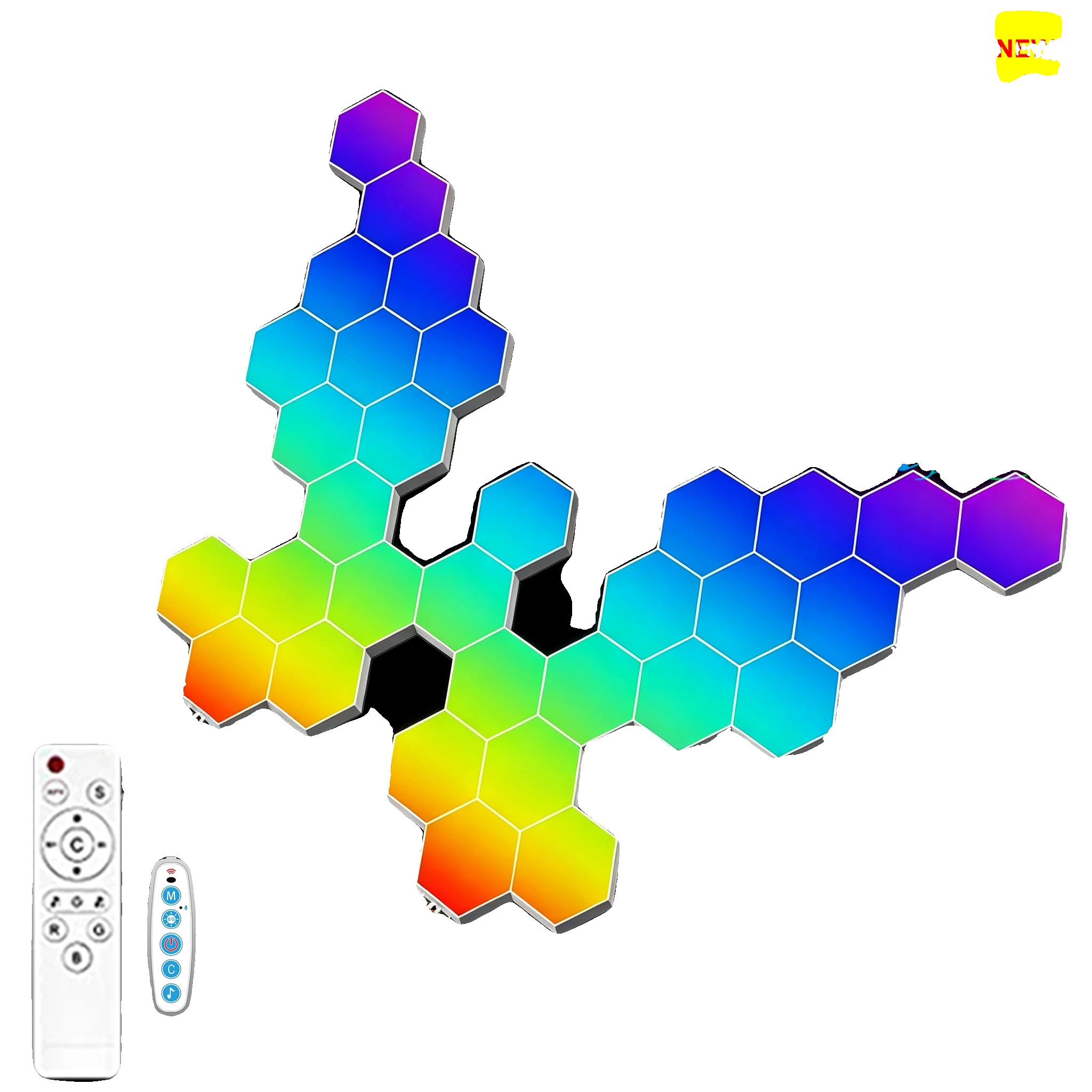 Nachtlicht, Rgb-farbenwechsel, Musik-synchronisation, 32pcs