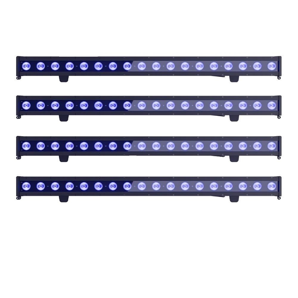 Waschwandlicht, Ip65 Wasserdicht, 18x10w Rgbwa Uv, 4stk Rgbwauv
