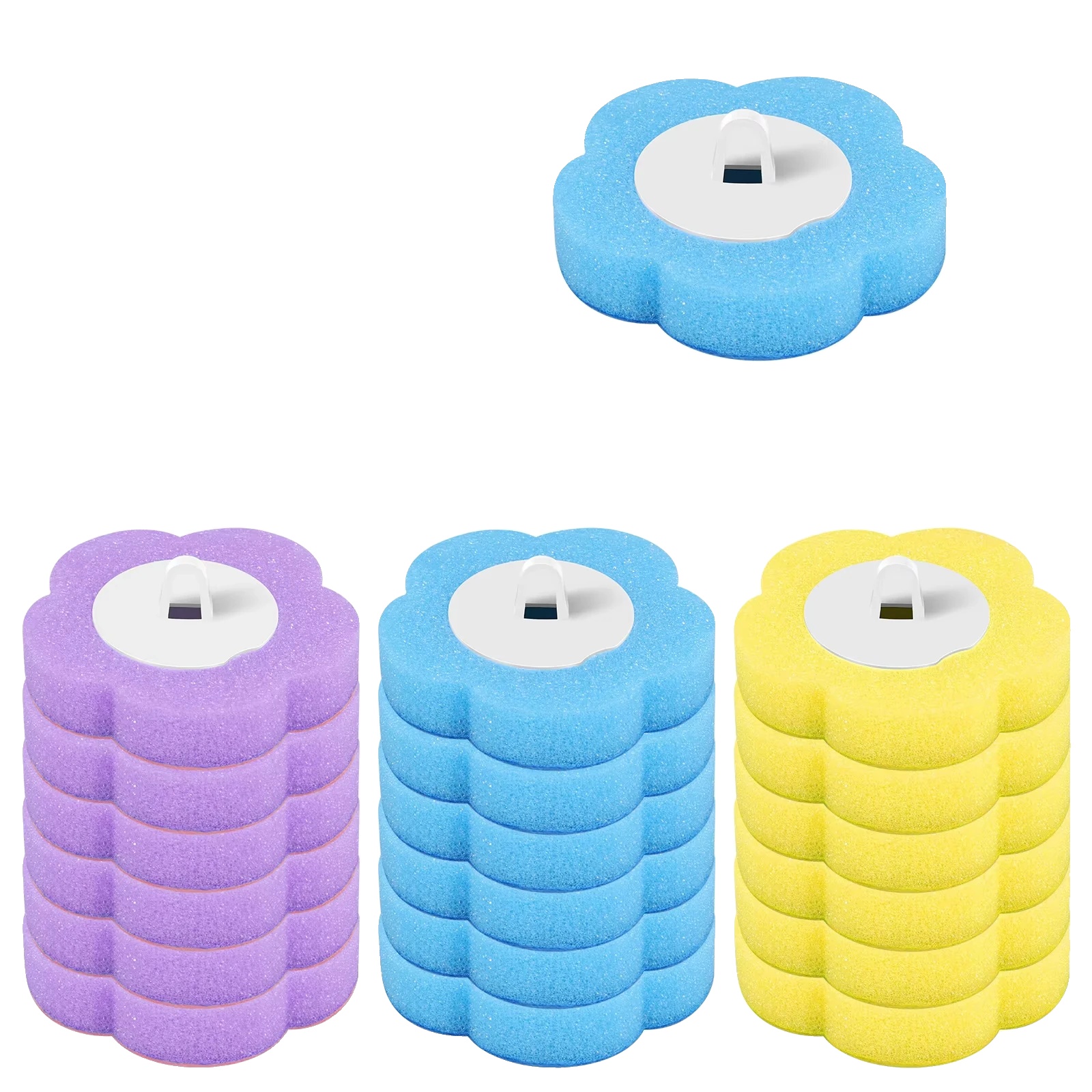 Toilettenbürste, Einweg-ersatzköpfe, Hygienischer Halter, Alle 6pcs