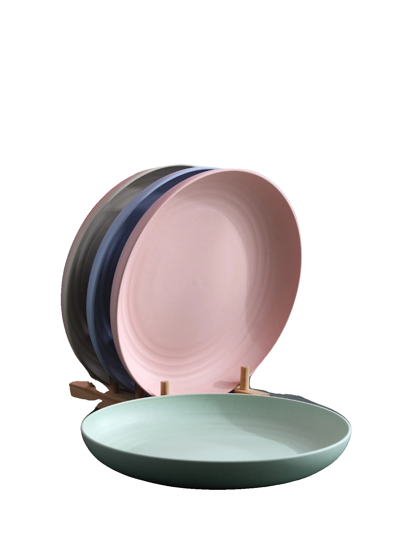 Teller, Langlebig, Wiederverwendbar, 4 Stück Groß 25cm