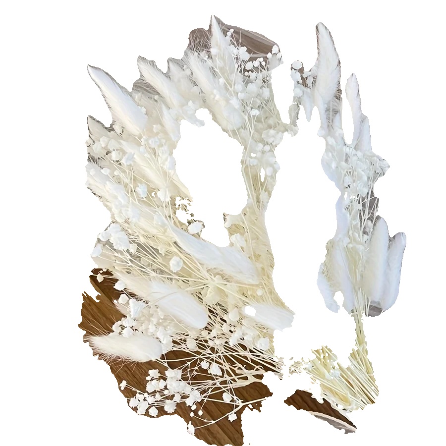 Getrockneter Blumenstrauß, Elegante Wohnkultur, Ideal Für Hochzeiten, C