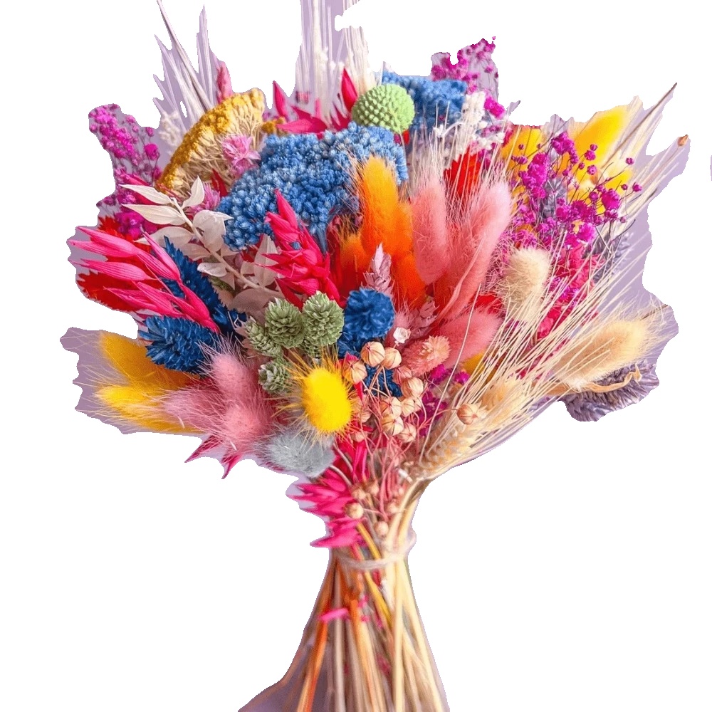 Getrockneter Blumenstrauß, Elegante Wohnkultur, Ideal Für Hochzeiten, A