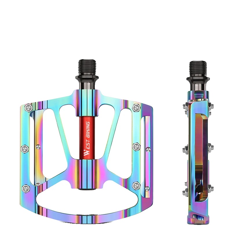 Fahrradpedale, Ultraleichte Aluminiumlegierung, Glattes 3-kugellager-design, Bunt