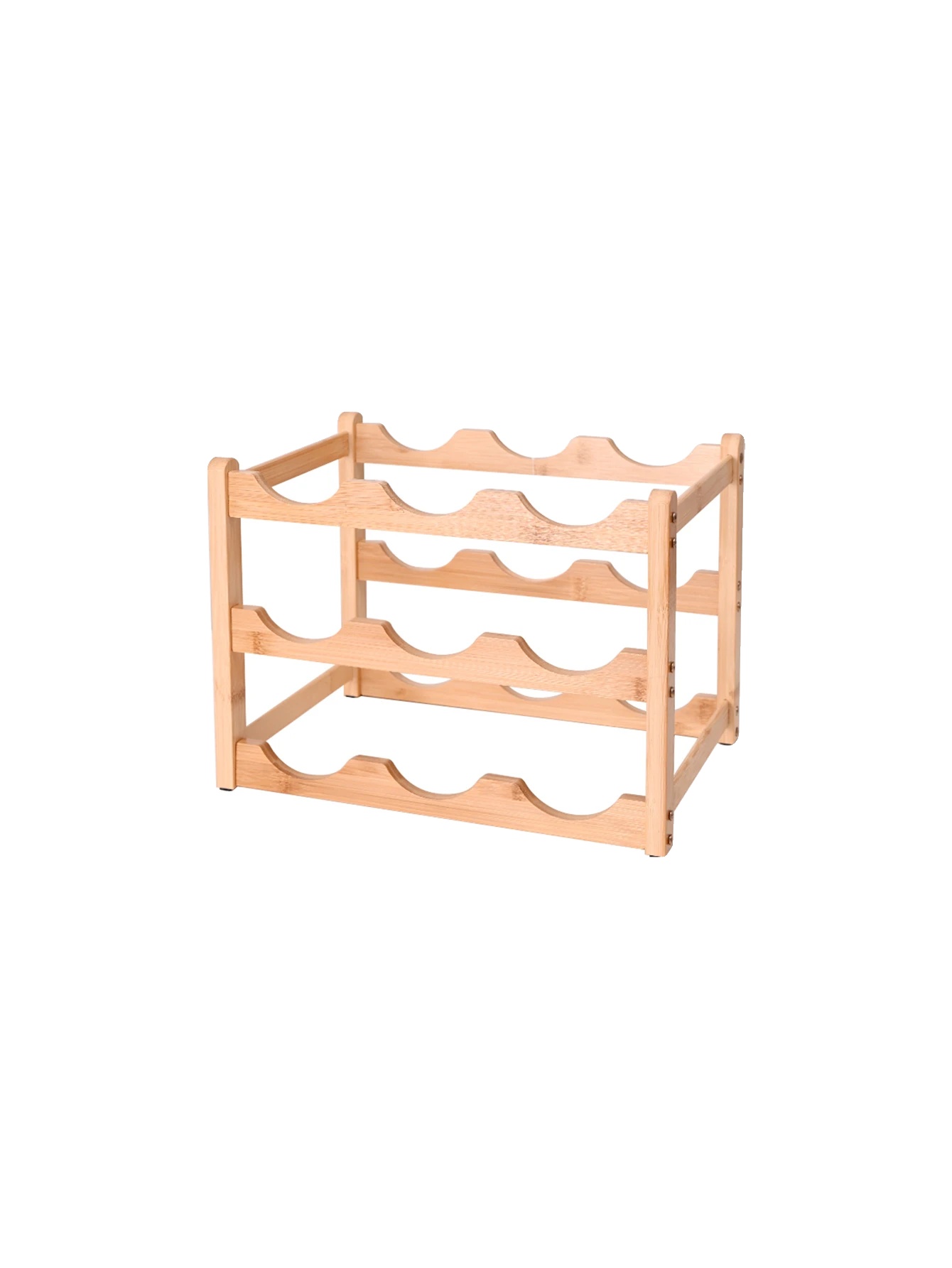 Weinregal, Platzsparendes Design, Einfache Montage, 3 Schichten 3 Lose