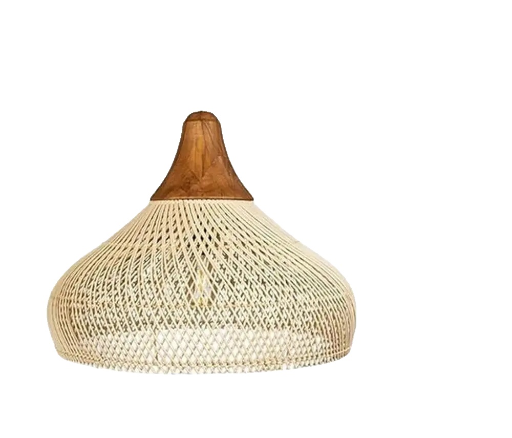 Kronleuchter, Rattanweberei, Elegantes Design, 6045, Keine Glühbirne (e27)-b