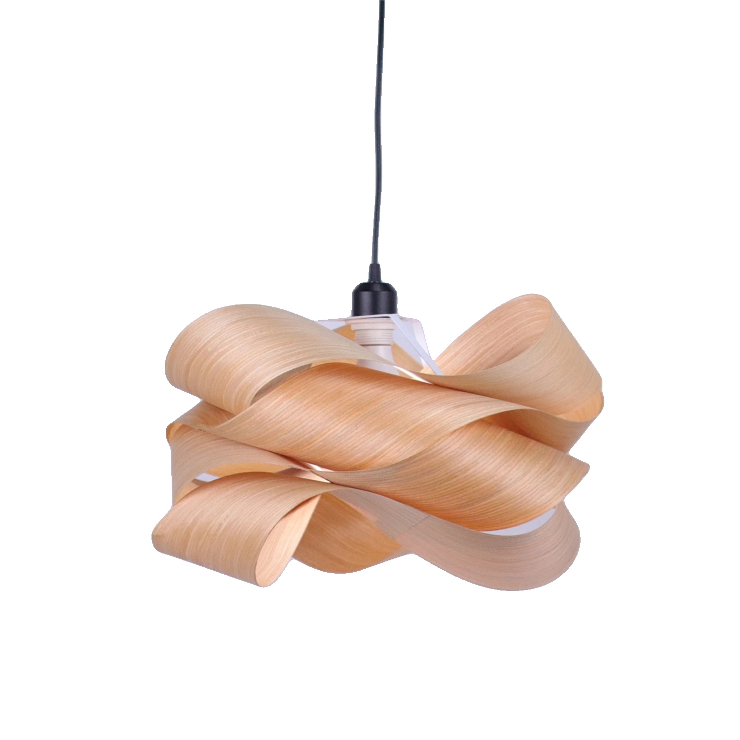 Pendelleuchte, Minimalistisches Holzdesign, Dimmfunktion, 45cm, Keine Glühbirne