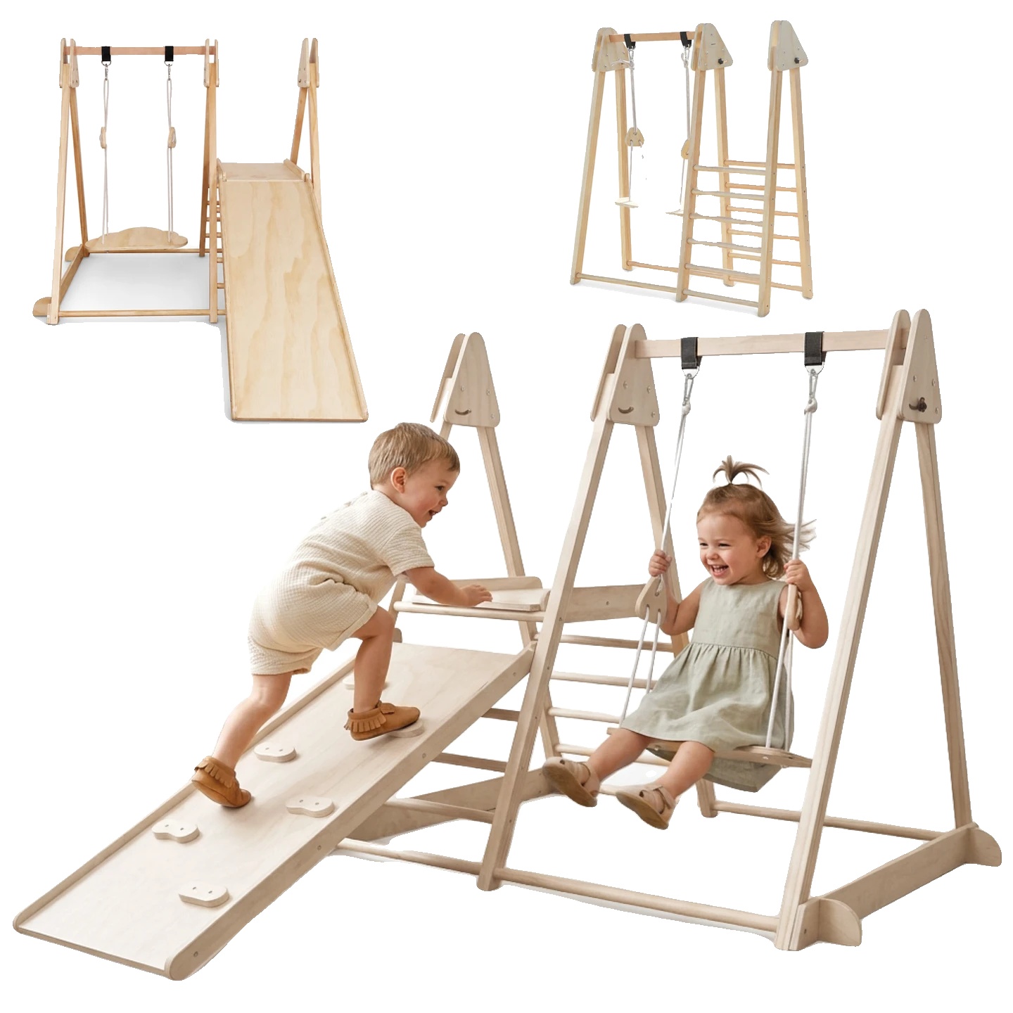 Spielplatzgeräte, Holzmaterial, 120 Cm X 120 Cm X 100 Cm Abmessungen, Geeignet Für Altersgruppen Von 1-6 Jahren, Tragfähigkeit 50 Kg, Ungiftige