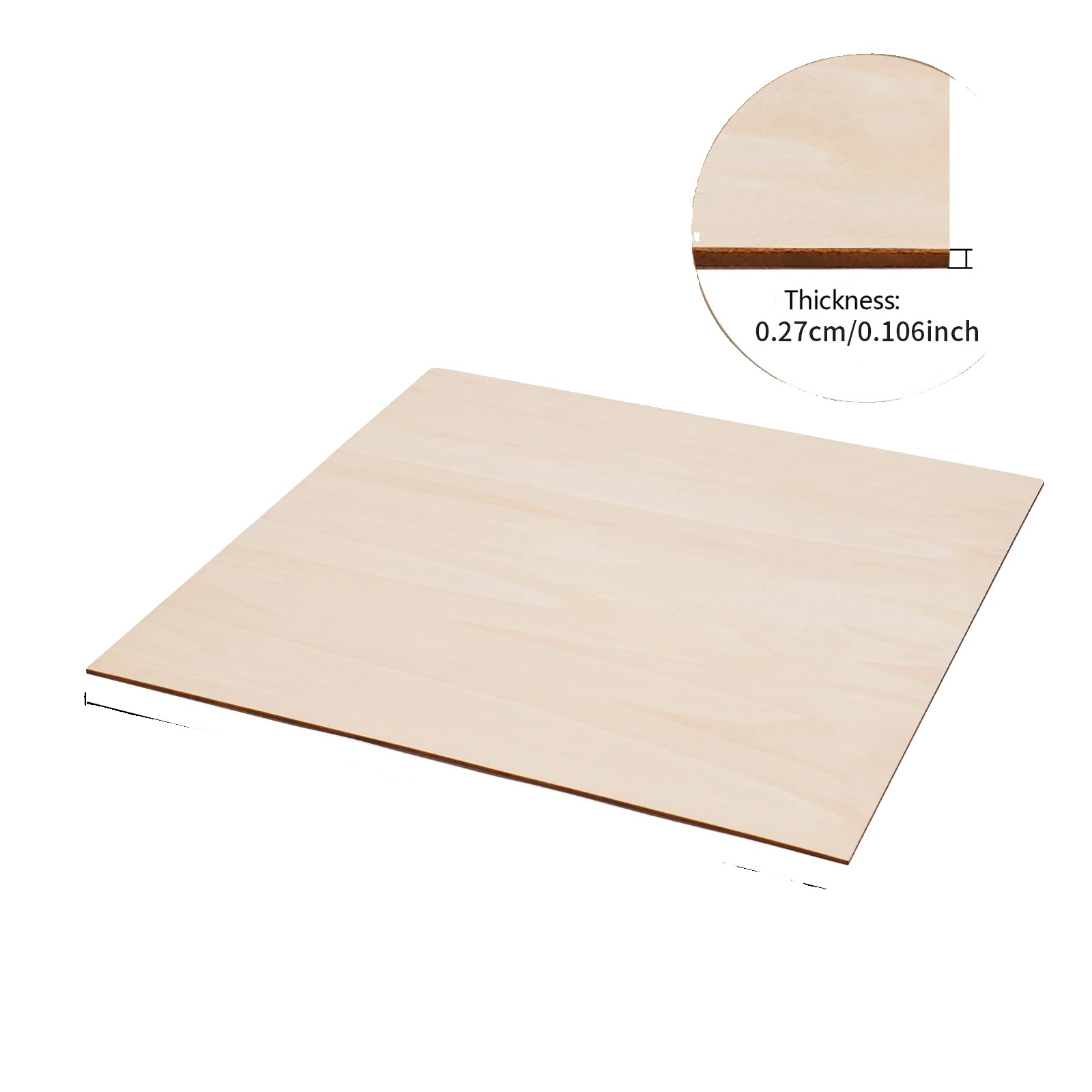 Lindenholz-sperrholzplatten, Langlebige Konstruktion, Vielseitiges Bastelmaterial, Logfarbe