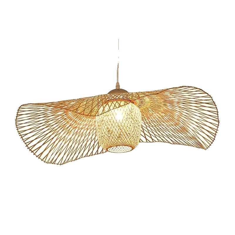 Pendelleuchte, Bambusmaterial, Integrierte Led, Keine Glühbirne, Dia55cm