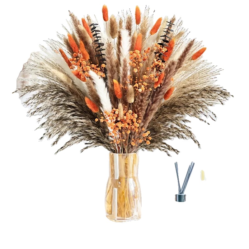 Getrockneter Blumenstrauß, Bohemian Design, Pflegeleichte Dekoration, Stil 1