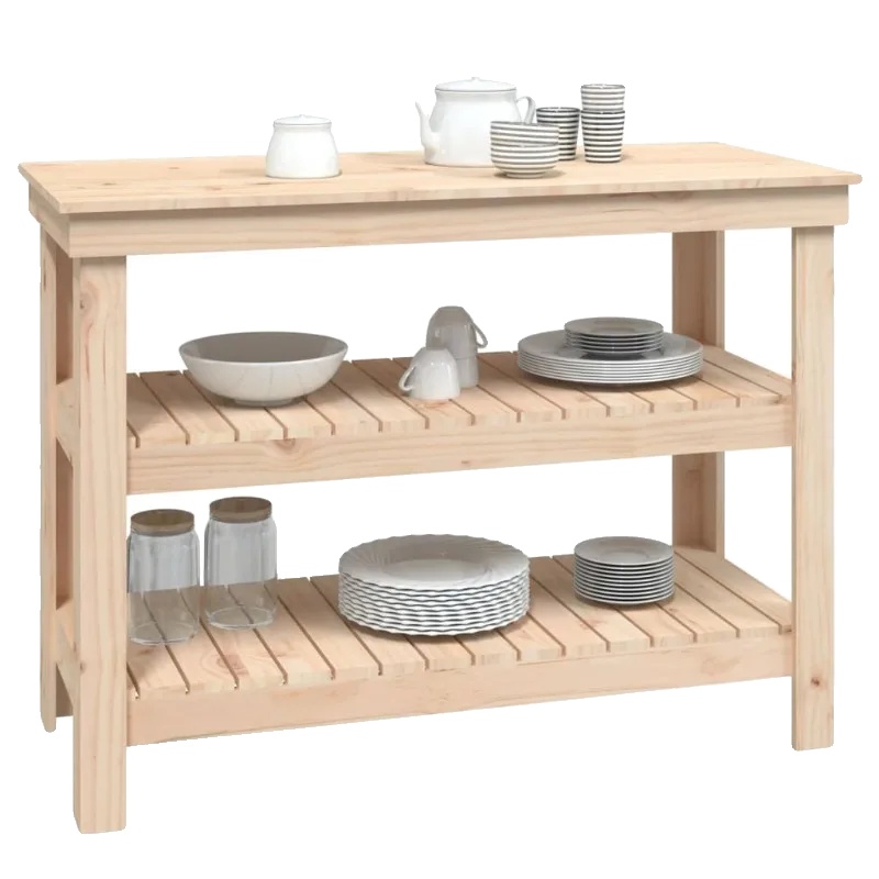 Werkbank, Massivholz Kiefer, Ideal Für Werkstätten, Multi