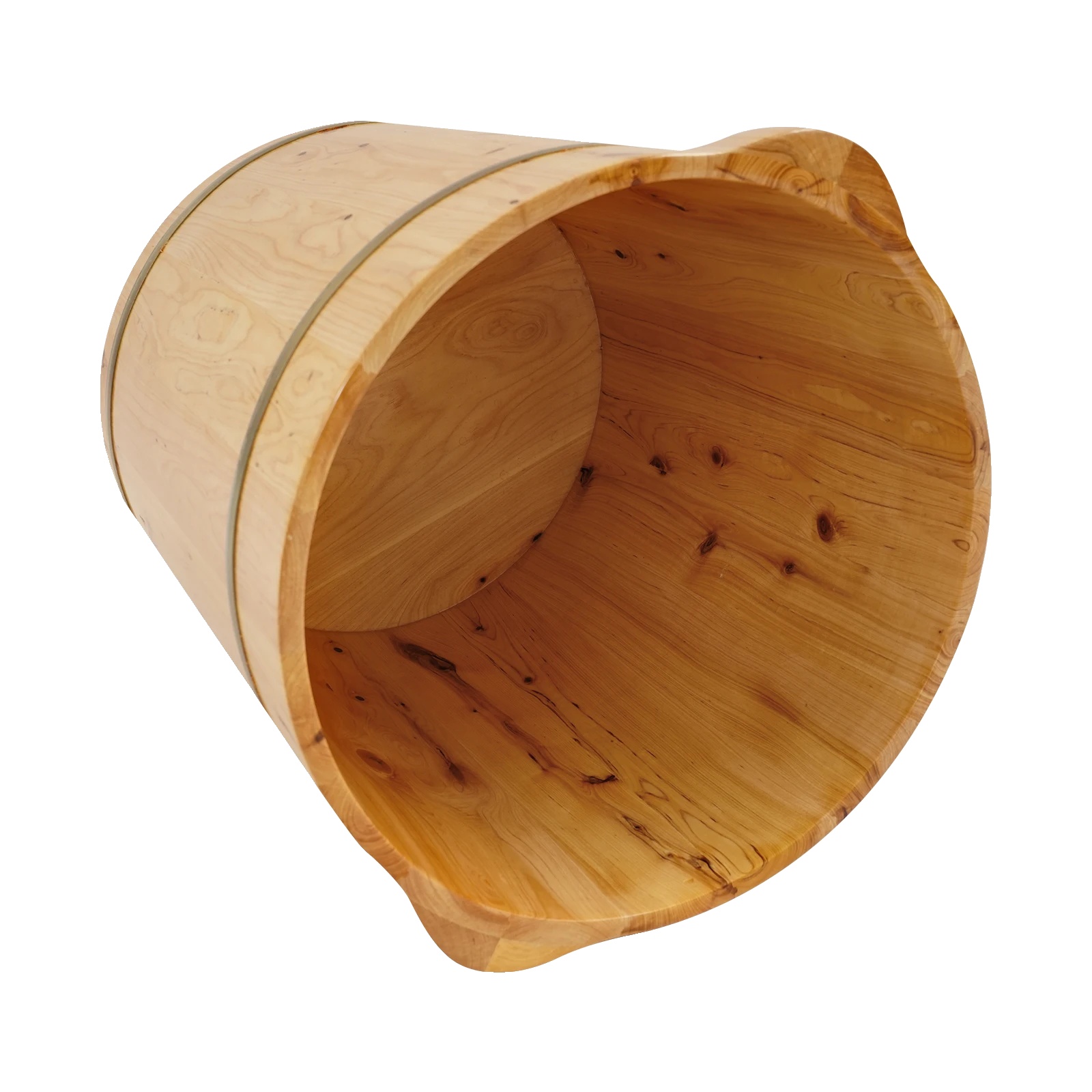Fußbadewanne, Zypressenholz, Vielseitige Verwendung, Holzfarbe