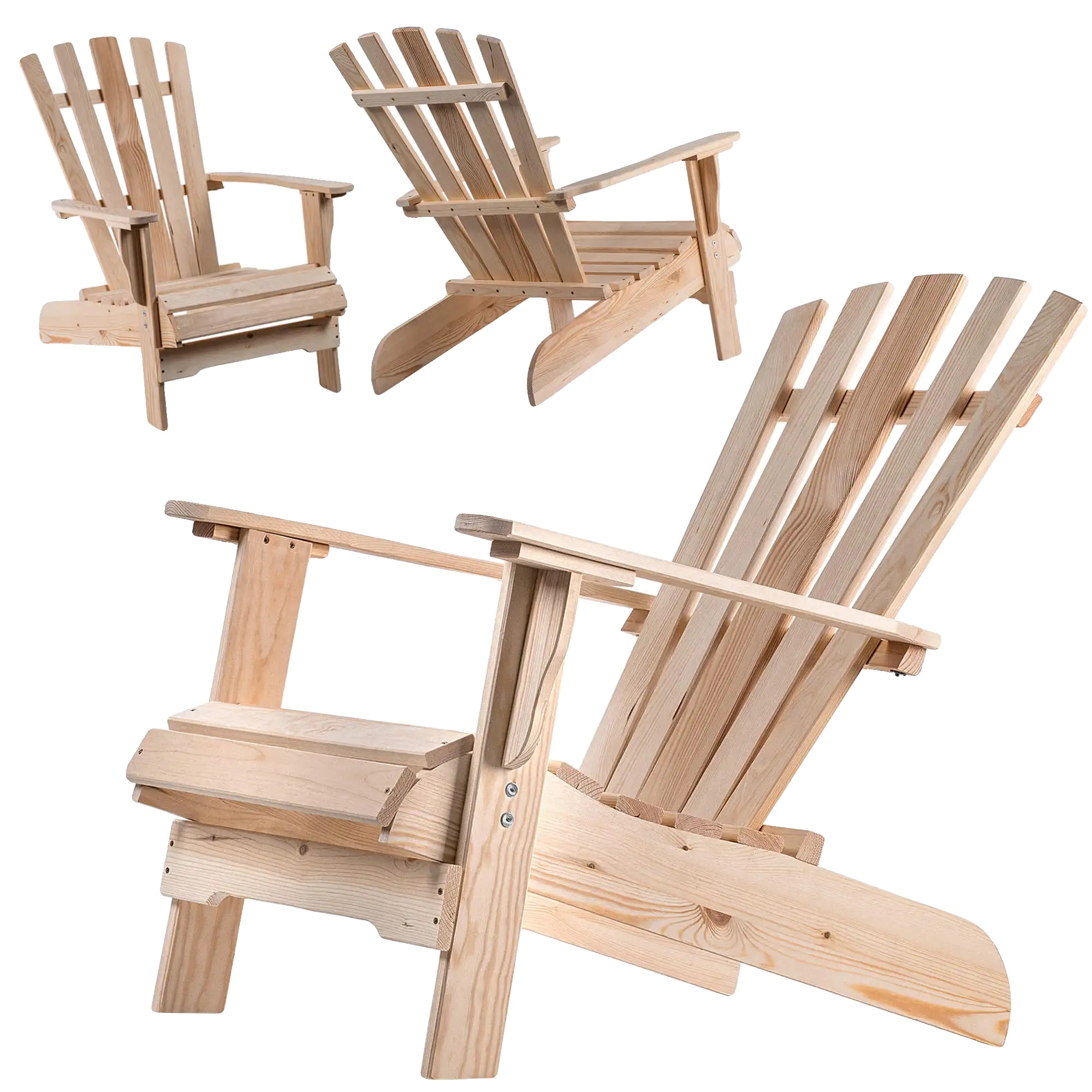 Liegestuhl, Hochwertiges Holz, Ca. 60 Cm Breit, Ergonomisch Gestaltet, Für Mehrere Einsatzmöglichkeiten Geeignet, Intuitives Montagesystem