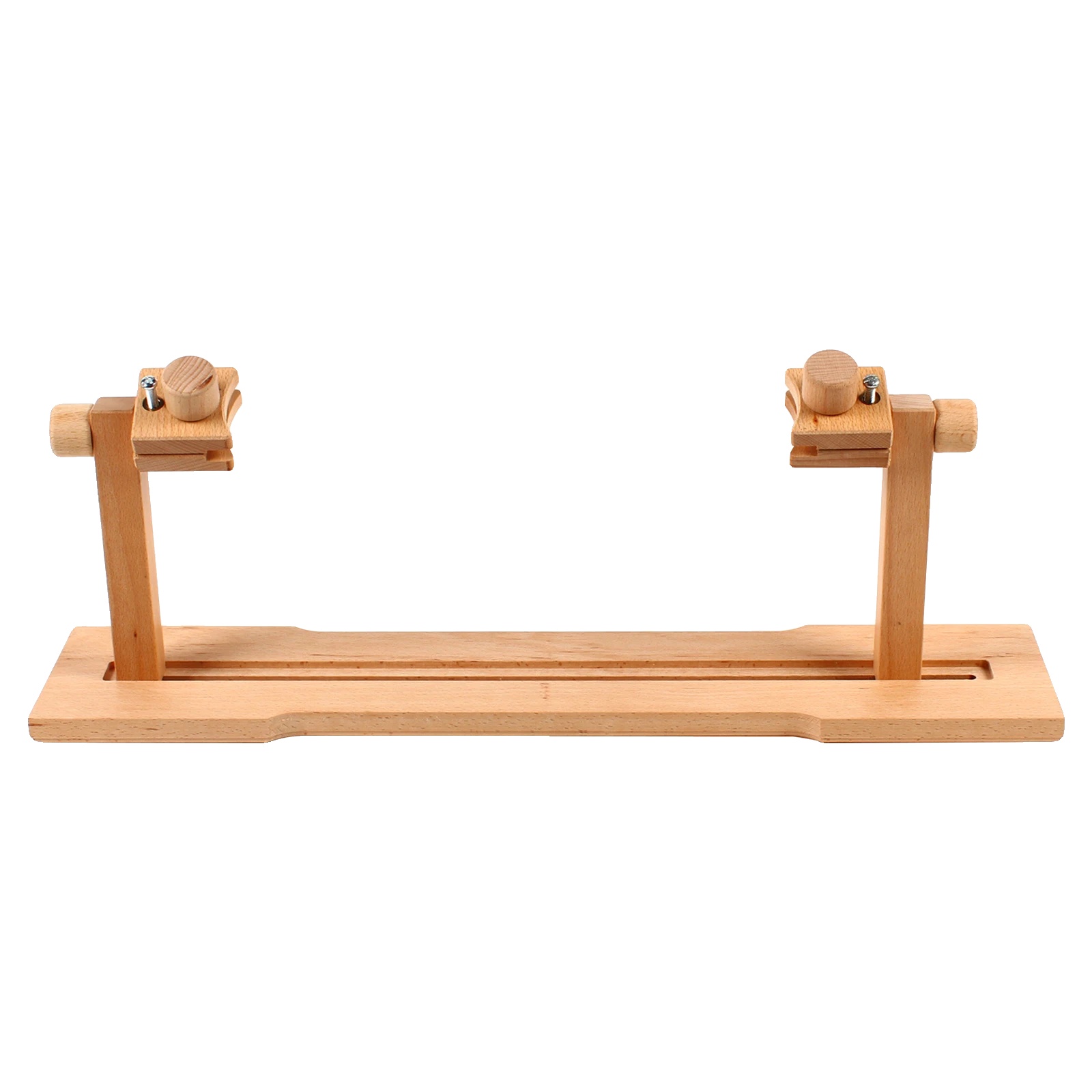 Stickrahmenständer, 360° Verstellbar, Langlebige Holzbauweise, Holzfarbe