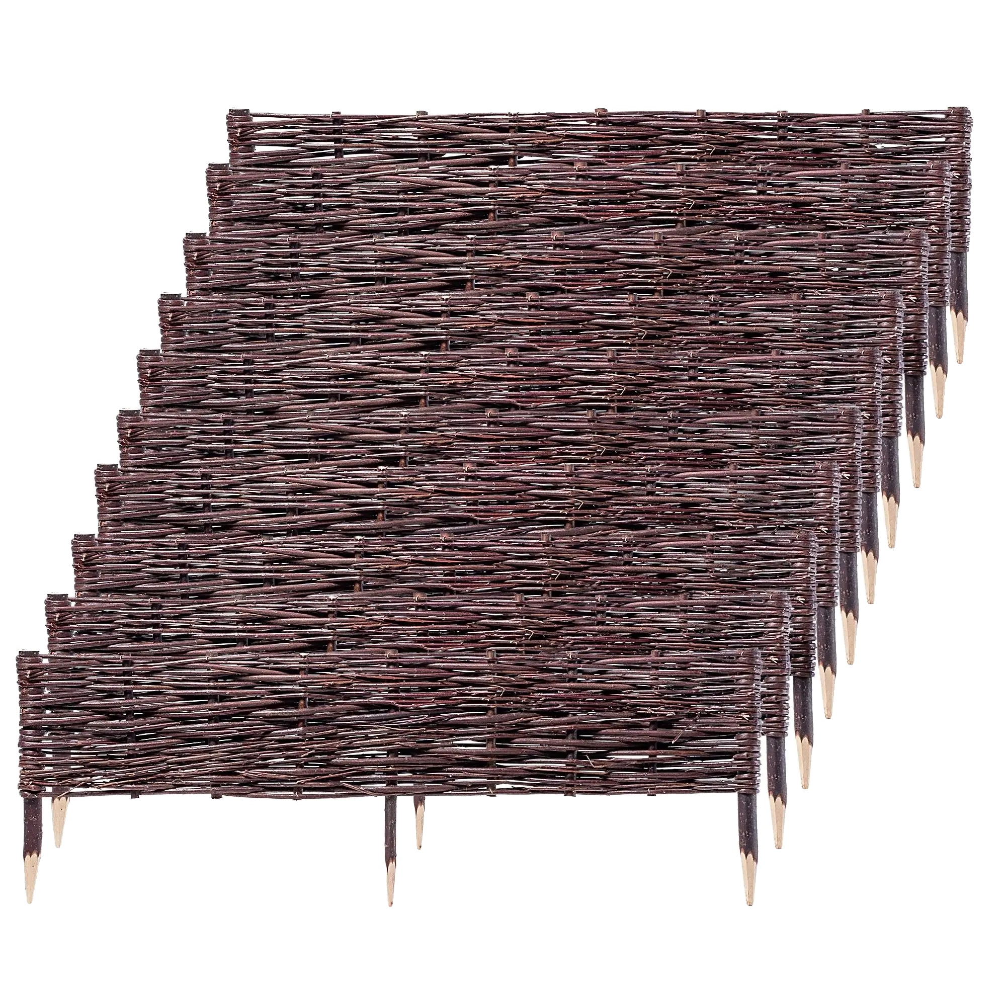 Gartenzaun, Naturweide, Einfache Installation, Braun