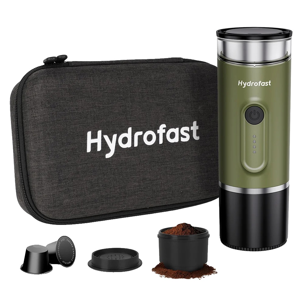 Tragbare Elektrische Espressomaschine, 15 Bar Druck, Typ-c Wiederaufladbar, Hydrofast Po-100