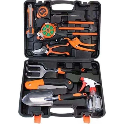 14-teiliges Gartenwerkzeug-set Aus Edelstahl Mit Rutschfesten Griffen, Ideal Für Den Anbau Von Gemüse Und Blumen. Debuns