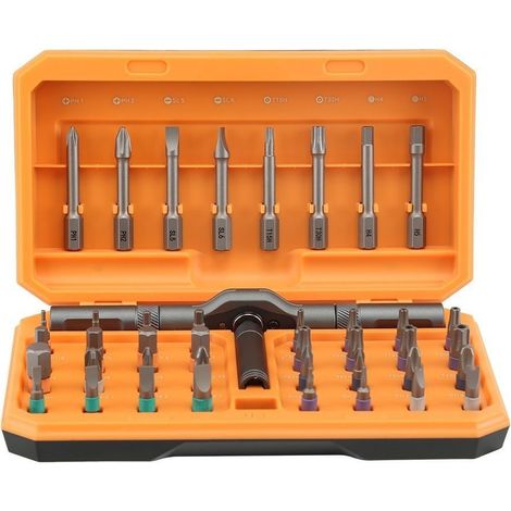 42-in-1 Magnet-schraubendreher-set Mit Drehscheibe – Magnet-schraubendreher-set Für Verschiedene Bohrmaschinen – Abnehmbarer Drehgriff – Kompaktes Und Tragbares Reparaturwerkzeug-set – Geeignet Für...