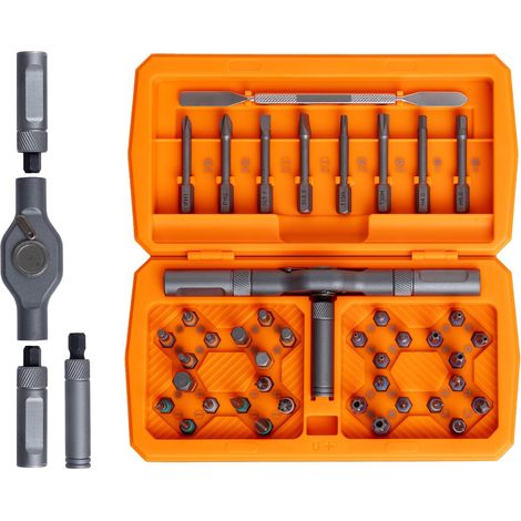 42-in-1 Magnet-ratschenschraubendreher-set Mit Aufbewahrungskoffer – Universelles Reparaturwerkzeug Für Computer, Brillen, Fahrräder, Uhren, Möbel Und Heimwerkerprojekte
