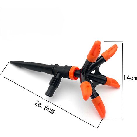 5 Gartensprenger, Automatische 360-grad-drehung, Geeignet Zur Bewässerung Von Gärten, Rasenflächen, Gewächshäusern Und Gemüsegärten.