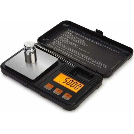 Alovez – Digitale Küchenwaage (50 G) – Genauigkeit: 0,001 G – Beleuchtetes Lcd-display – Inklusive Pinzette – Tara-funktion