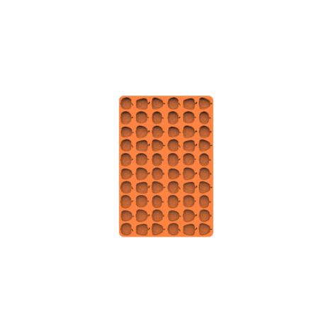 Backmatte Für Orangefarbene Hundekekse – Verstärktes Silikon, 2,5 Cm Für Gleichmäßiges Backen