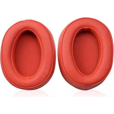 Ersatz- Und Reparatur-ohrpolster Aus Elastischem Kunstleder (orange), Paarweise Erhältlich, Kompatibel Mit Den Sony Mdr-100abn Kopfhörern. Geeignet Für Sport.