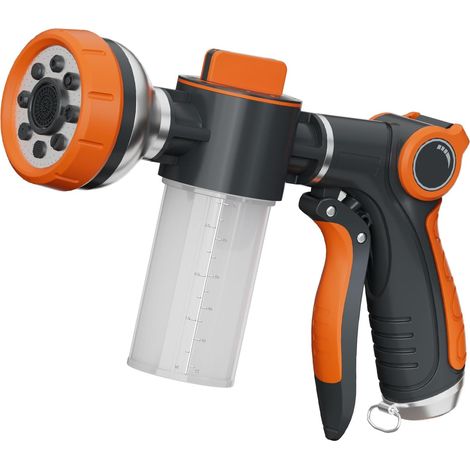 Hochdruck-metallspritzpistole – 8 Kartuschen – Mit Seifenspender Und Schaumsprüher, Ideal Zum Waschen Von Autos Und Hunden