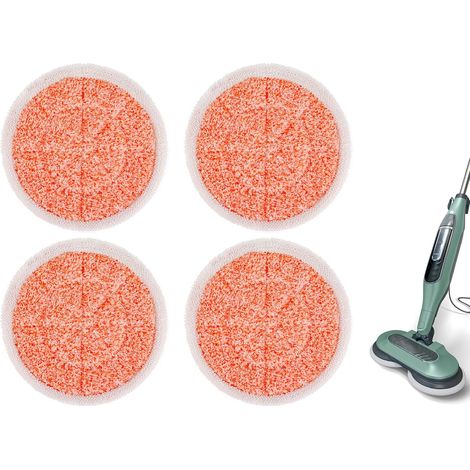 Kompatibel Mit Dem Dampfreiniger Shark S7000/s8001 – 4er-pack Ersatz-reinigungspads (reinigungszubehör) – Orange