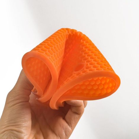 Silikon-wärmedämmmatte – Verwendbar Als Untersetzer, Arbeitsflächenmatte Usw. – 6er-pack, Orange