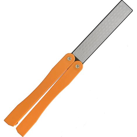 Tragbarer, Doppelseitiger Messerschärfer, Körnung 400/600 – Kompakter Diamant-schärfstein Für Küchen-, Garten- Und Outdoor-werkzeuge (fein-/grobschärfen)