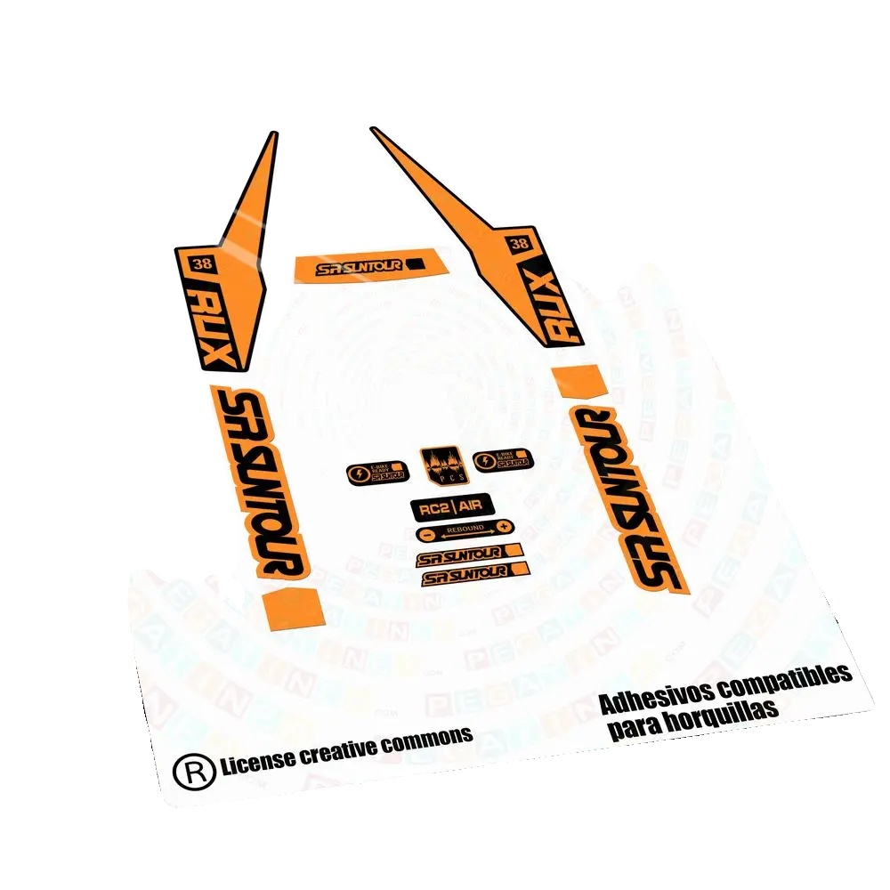 Aufkleber, Anpassbare Designs, Langlebiges Vinyl, Orange Fluor